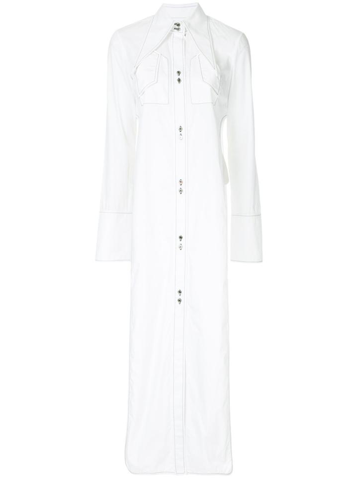 Ellery Kaleidoscope Tunic Shirt Dress - White