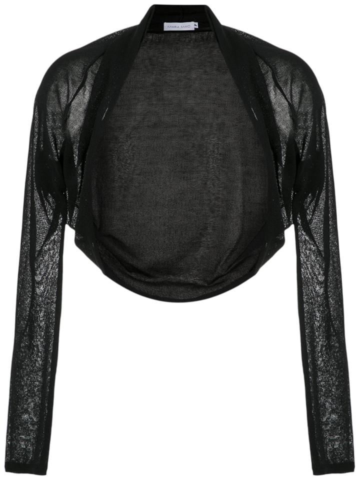 Mara Mac Knitted Shrug - Black
