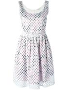 Carven Broderie Anglaise Mesh Layered Dress - White