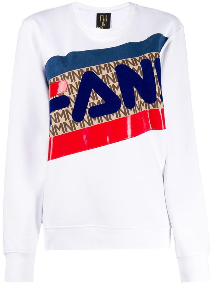 Nil & Mon Logo-print Sweatshirt - White