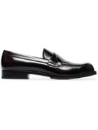 Prada Brown Classic Leather Loafers