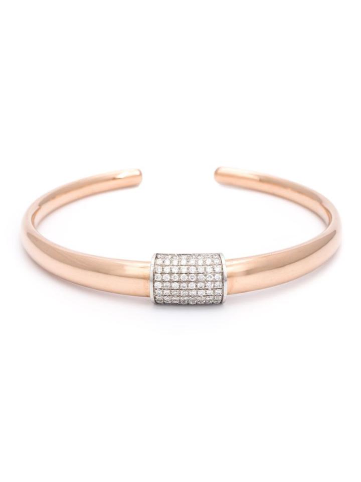 Sw/tch Open Diamond Detail Bangle, Women's, Pink/purple