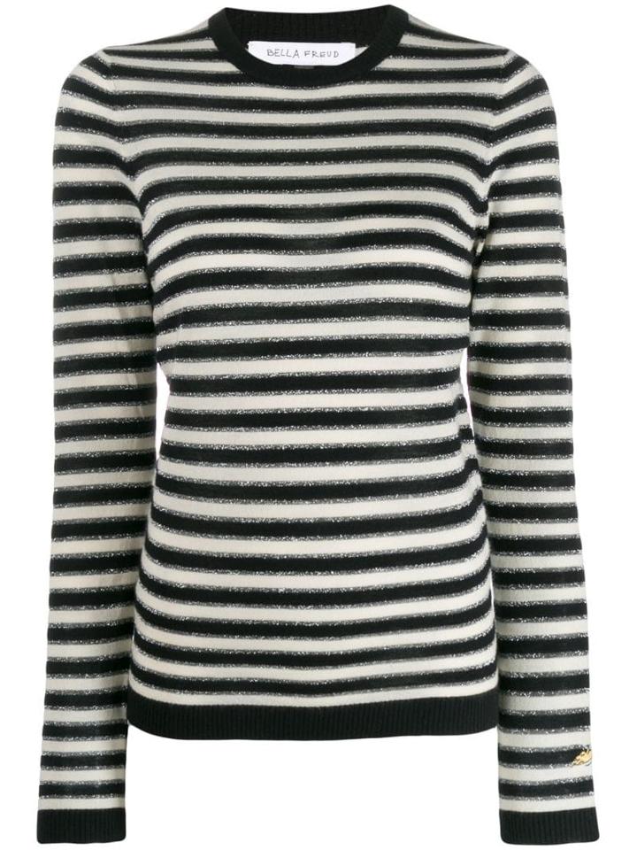 Bella Freud Diamond Stripe Jumper - Black