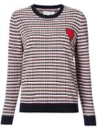 Chinti And Parker - Jacquard Crewneck - Women - Cashmere - L, Blue, Cashmere