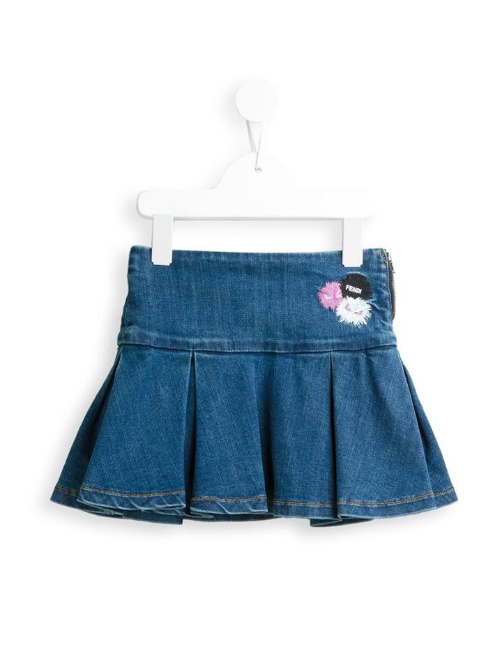 Fendi Kids Denim Skirt, Girl's, Size: 12 Yrs, Blue