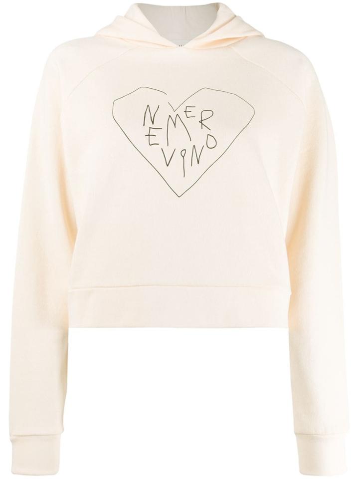 Malaika Raiss Cropped Hooded Jumper - Pink