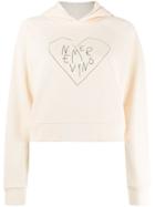 Malaika Raiss Cropped Hooded Jumper - Pink
