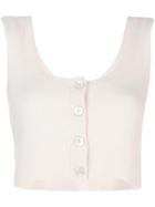 Opening Ceremony Cropped Sleeveless Top - White