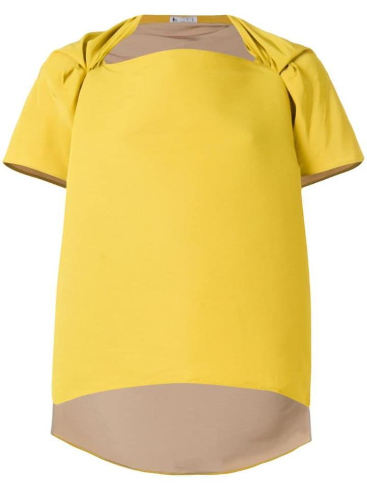 Maticevski Asymmetric Boxy Blouse - Yellow