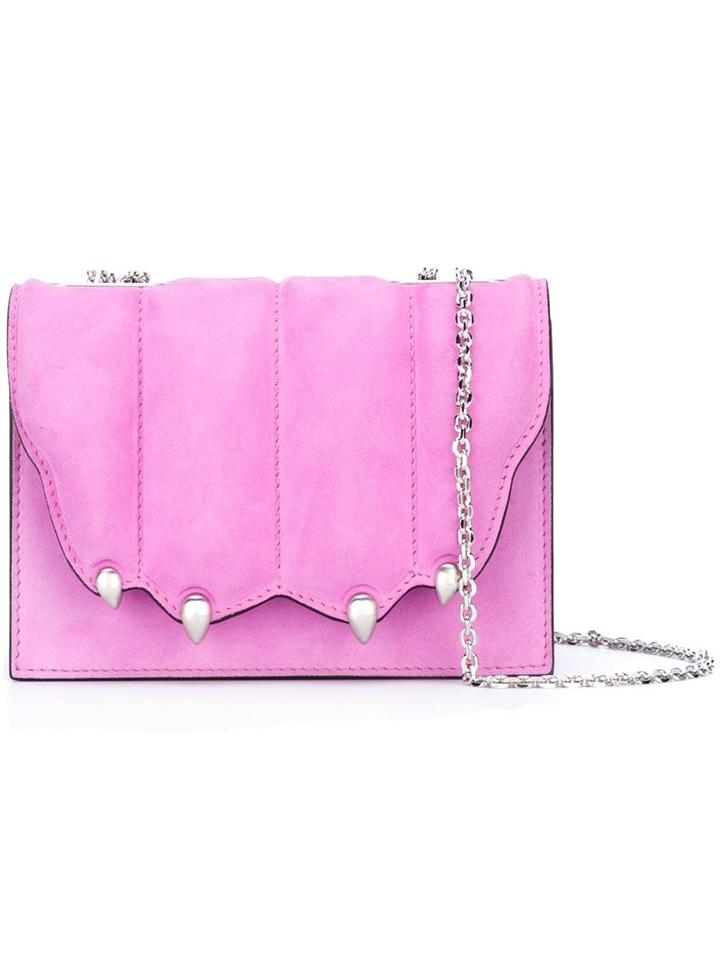 Marco De Vincenzo Paw Effect Cross Body Bag, Women's, Pink/purple