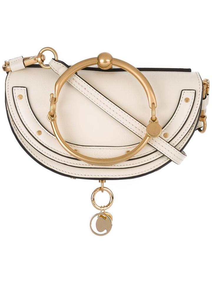 Chloé Nile Minaudière Bracelet Bag - Neutrals