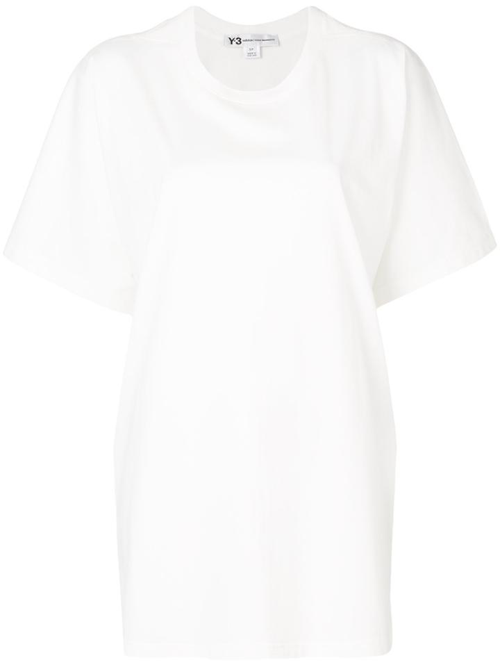 Y-3 Logo Back Oversized T-shirt - White
