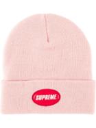 Supreme Logo Patch Beanie - Pink