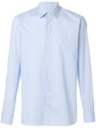 Z Zegna - Classic Plain Shirt - Men - Cotton/spandex/elastane - 44, Blue, Cotton/spandex/elastane
