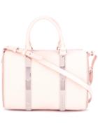 Sophie Hulme - Double Straps Tote - Women - Calf Leather - One Size, Women's, Pink/purple, Calf Leather
