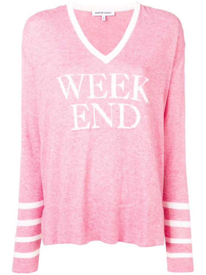 Quantum Courage 'week End' Jumper - Pink