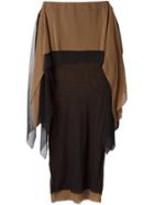 Jean Paul Gaultier Vintage Two Layer Sheer Long Skirt - Black