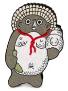 Olympia Le-tan Animal Clutch, Women's, Grey
