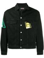 Represent Multi-patch Denim Jacket - Black