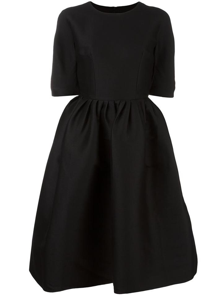 Ter Et Bantine Wide Flare Dress, Women's, Size: 40, Black, Cotton/polyester/wool
