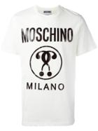 Moschino Logo Print T-shirt, Men's, Size: Xxl, White, Cotton