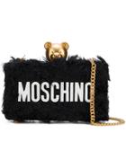 Moschino Textured Teddy Clutch - Black