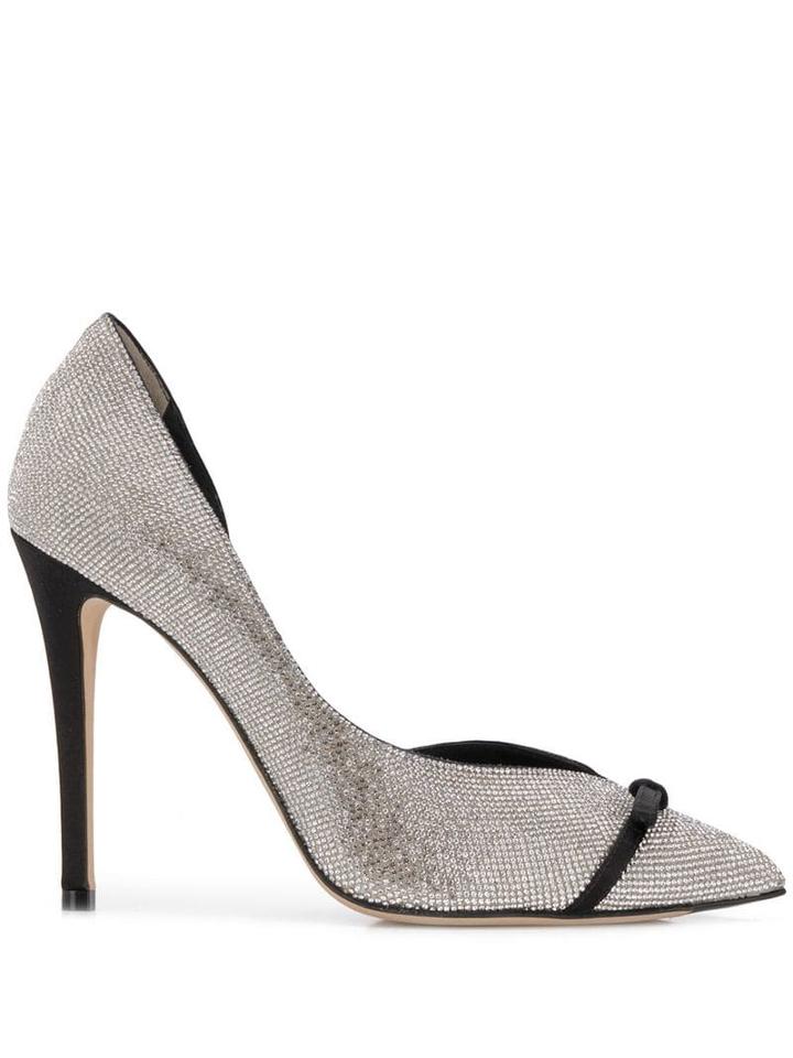 Marco De Vincenzo Decollete Strass Crystal 105 Pumps - Silver