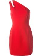 Versus Asymmetric Mini Dress, Women's, Size: 40, Red, Elastodiene/polyamide/viscose