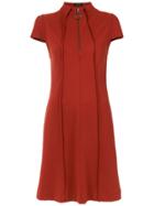Tufi Duek Panelled Short Dress - Red