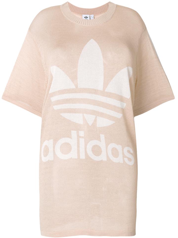 Adidas Big Trefoil Tee - Nude & Neutrals