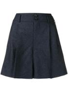 Comme Des Garçons Wide Leg Shorts - Blue