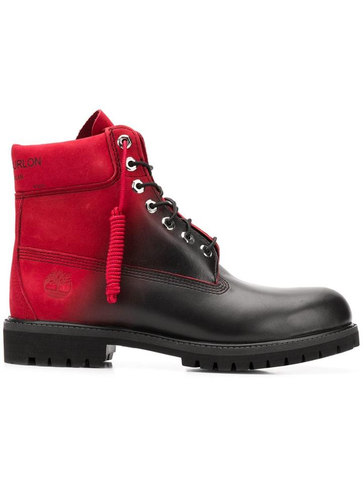 Marcelo Burlon County Of Milan Colour Contrast Lace-up Boots - Black