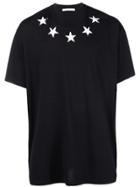Givenchy Oversized Distressed Star T-shirt - Black