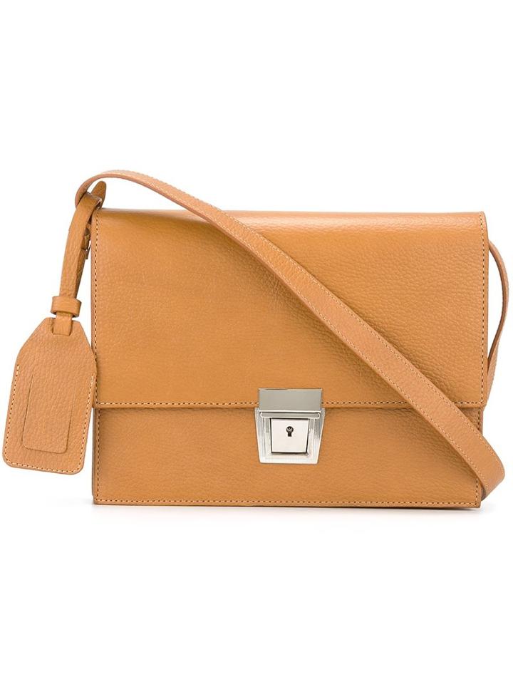 Erika Cavallini Square Satchel, Women's, Nude/neutrals