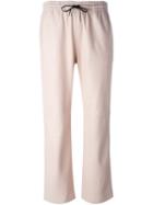 Joseph Loose Fit Trousers, Women's, Size: 34, Pink/purple, Nappa Leather