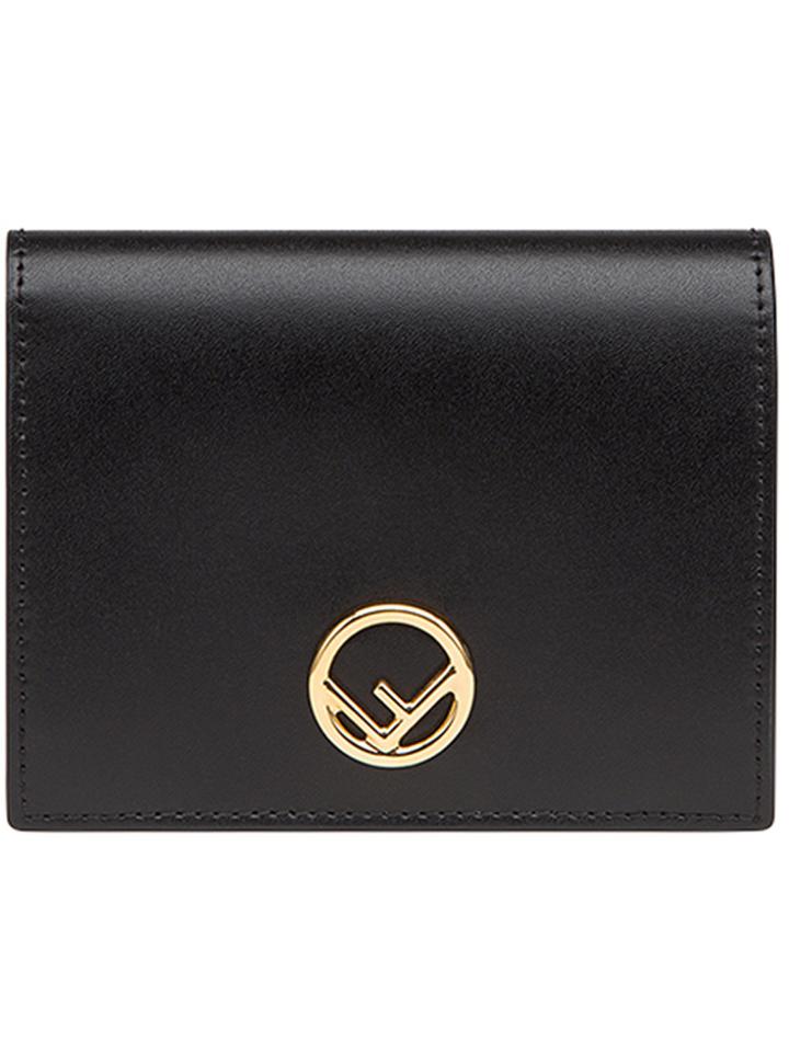 Fendi Logo Fold Out Purse - Black