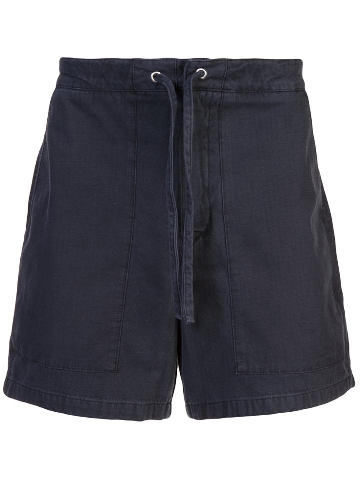 Ymc Herringbone Nam Shorts - Blue