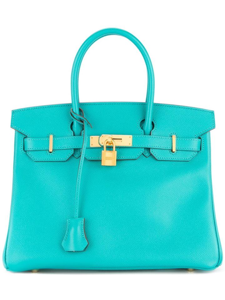 Hermès Pre-owned Birkin 30 Bag - Blue