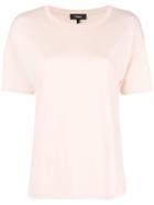 Theory Silk Panel T-shirt - Pink