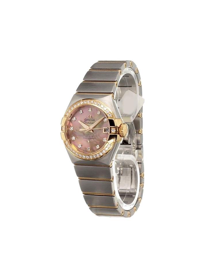 Omega 'constellation Brushed' Analog Watch, Metallic