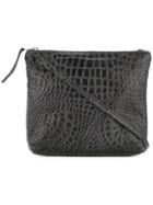 Zambesi Crocodile Effect Crossbody Bag - Grey