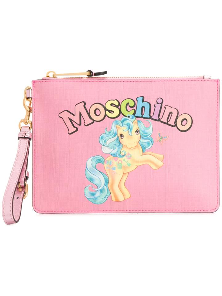 Moschino My Little Pony Clutch Bag - Pink & Purple