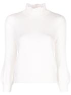 Co High Neck Jumper - White