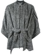 Brunello Cucinelli Houndstooth Pattern Belted Jacket