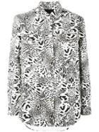 Philipp Plein - Animal Print Shirt - Women - Cotton - M, Grey, Cotton