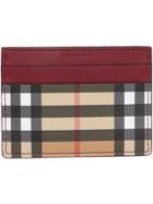Burberry Vintage Check And Leather Card Case - Multicolour