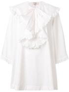 Isa Arfen Frill Detail Dress - White