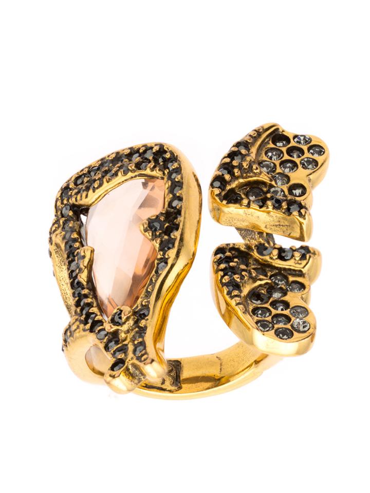 Camila Klein Embellished Ring - Metallic
