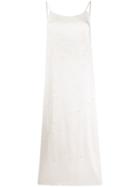 Uma Wang Printed Slip Dress - Neutrals