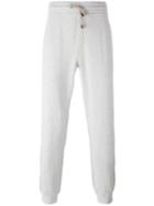 Brunello Cucinelli Tapered Track Pants, Men's, Size: Xl, Grey, Cotton/polyamide